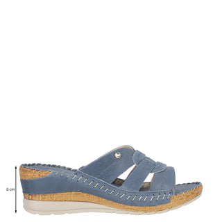 Zapato Destalonado W CONFORT Wtgandara  Piel Color Azul