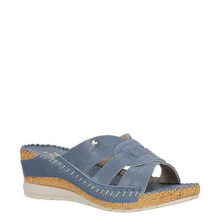 Zapato Destalonado W CONFORT Wtgandara  Piel Color Azul