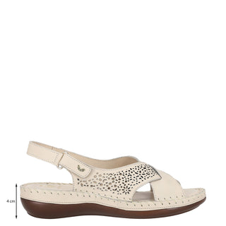 Sandalia W CONFORT Wtgamze  Piel Color Blanco