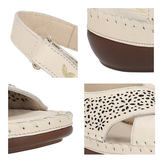 Sandalia W CONFORT Wtgamze  Piel Color Blanco