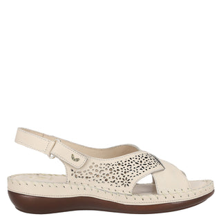 Sandalia W CONFORT Wtgamze  Piel Color Blanco