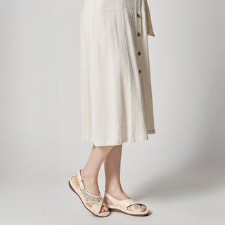 Sandalia W CONFORT Wtgamze  Piel Color Blanco