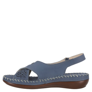 Sandalia W CONFORT Wtgamze  Piel Color Azul