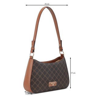 Bolsa Shoulder NINE WEST Ngg129318  Sintetico Color Cafe