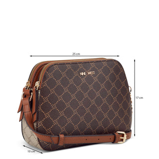 Bolsa Crossbody NINE WEST Ncl514369  Sintetico Color Cafe