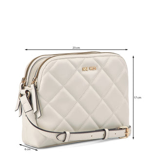 Bolsa Crossbody NINE WEST Ngq129269  Sintetico Color Blanco