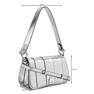 Bolsa Shoulder NINE WEST Nym122878  Sintetico Color Plateado