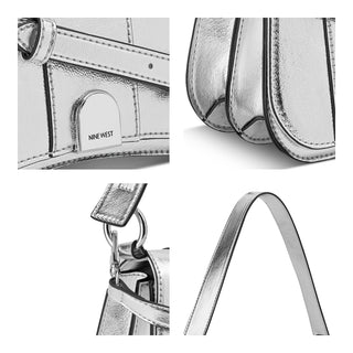 Bolsa Shoulder NINE WEST Nym122878  Sintetico Color Plateado
