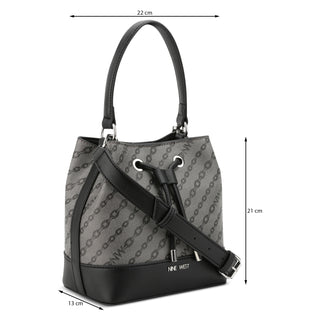 Bolsa Crossbody NINE WEST Nly562204  Sintetico Color Gris