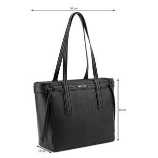 Bolsa Tote NINE WEST Nym562124  Sintetico Color Negro