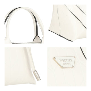 Bolsa de Mano WESTIES Hboliviowe  Charol sintético Color Blanco