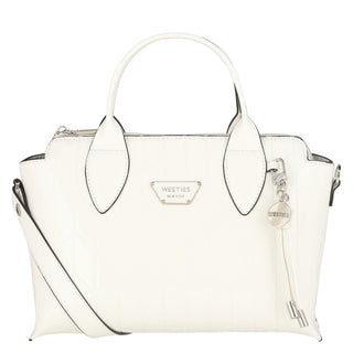 Bolsa de Mano WESTIES Hboliviowe  Charol sintético Color Blanco