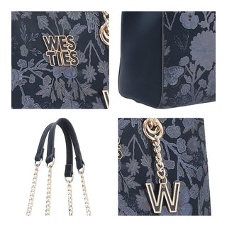 Bolsa Tote WESTIES Hbyucowe  Sintetico Color Azul