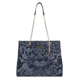 Bolsa Tote WESTIES Hbyucowe  Sintetico Color Azul