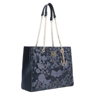 Bolsa Tote WESTIES Hbyucowe  Sintetico Color Azul