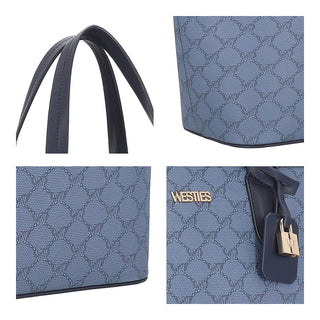 Bolsa Tote WESTIES Hbmorionwe  Sintetico mo Color Azul