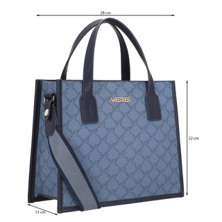 Bolsa de Mano WESTIES Hbparodiwe  Sintetico mo Color Azul