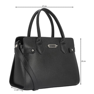 Bolsa de Mano WESTIES Hbberazawe  Sintetico Color Negro