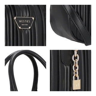 Bolsa de Mano WESTIES Hbdupontwe  Sintetico Color Negro