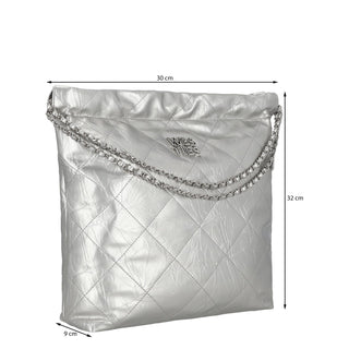 Bolsa Tote WESTIES Hbjanerwe  Sintetico Color Metalico