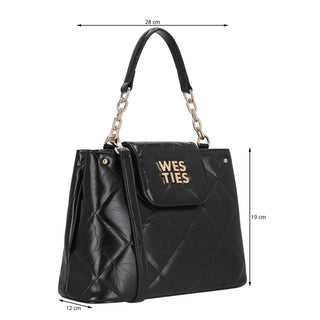 Bolsa de Mano WESTIES Hbzetinawe  Sintetico Color Negro