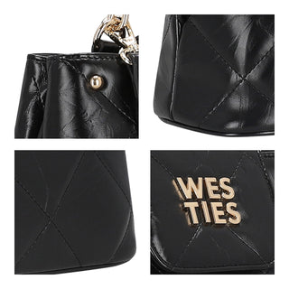 Bolsa de Mano WESTIES Hbzetinawe  Sintetico Color Negro