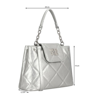 Bolsa de Mano WESTIES Hbzetinawe  Sintetico Color Metalico
