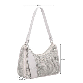 Bolsa Shoulder WESTIES Hbpumati2we  Textil Color Metalico