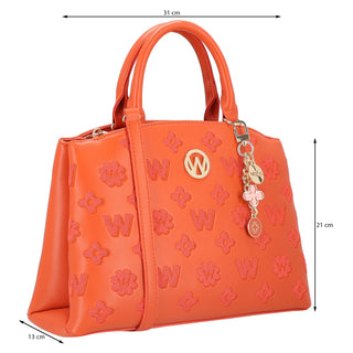 Bolsa de Mano WESTIES Hbaotowe  Sintetico mo Color Naranja