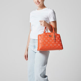 Bolsa de Mano WESTIES Hbaotowe  Sintetico mo Color Naranja