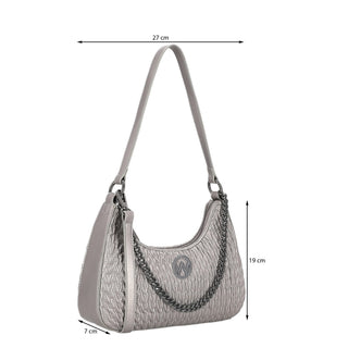 Bolsa Shoulder WESTIES Hbkurotsuruwe  Sintetico Color Metalico