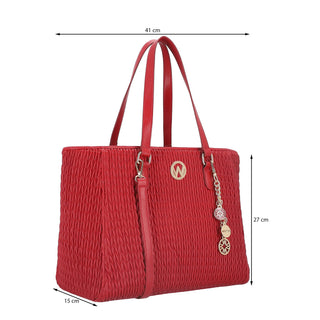 Bolsa Tote WESTIES Hbmarumietawe  Sintetico Color Rojo
