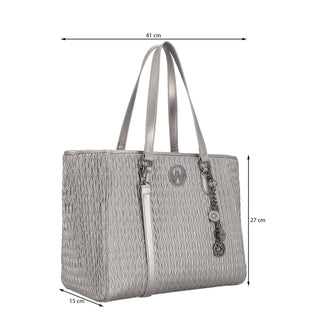 Bolsa Tote WESTIES Hbmarumietawe  Sintetico Color Metalico
