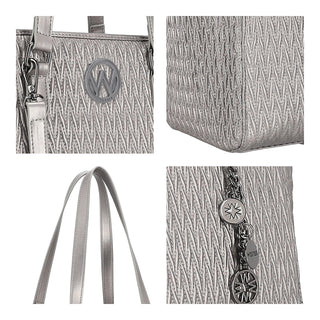 Bolsa Tote WESTIES Hbmarumietawe  Sintetico Color Metalico