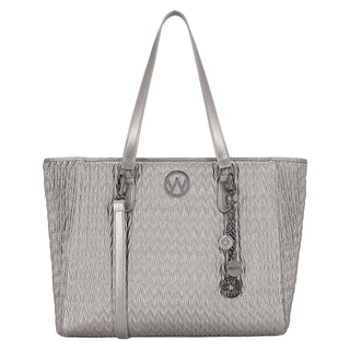 Bolsa Tote WESTIES Hbmarumietawe  Sintetico Color Metalico