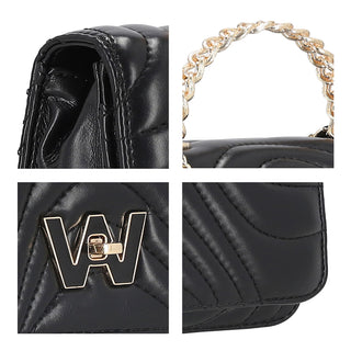 Cartera WESTIES Hbjulinkawe  Sintetico Color Negro