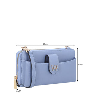 Cartera WESTIES Hbkhara2we  Sintetico Color Azul