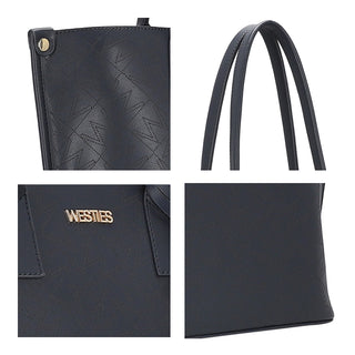 Bolsa Tote WESTIES Hbsagitariowe  Sintetico mo Color Azul