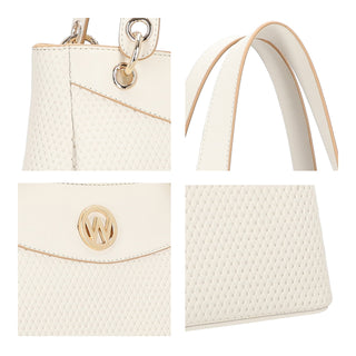 Bolsa Hobo WESTIES Hbarsene2we  Sintetico Color Blanco