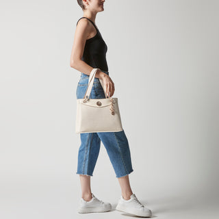 Bolsa Hobo WESTIES Hbarsene2we  Sintetico Color Blanco