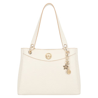 Bolsa Hobo WESTIES Hbarsene2we  Sintetico Color Blanco