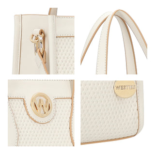 Bolsa de Mano WESTIES Hbtucana5we  Sintetico Color Blanco