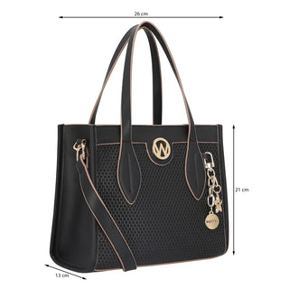 Bolsa de Mano WESTIES Hbtucana5we  Sintetico Color Negro