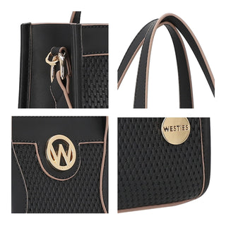 Bolsa de Mano WESTIES Hbtucana5we  Sintetico Color Negro