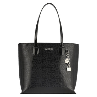 Bolsa Tote WESTIES Hbhunowe  Charol piel Color Negro