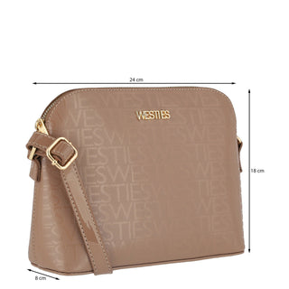 Bolsa Crossbody WESTIES Hbsalmina7we  Charol piel Color Cafe