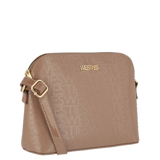 Bolsa Crossbody WESTIES Hbsalmina7we  Charol piel Color Cafe