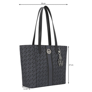 Bolsa Tote WESTIES Hblibba7we  Sintetico mo Color Negro
