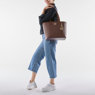 Bolsa Tote WESTIES Hblibba7we  Sintetico mo Color Cafe