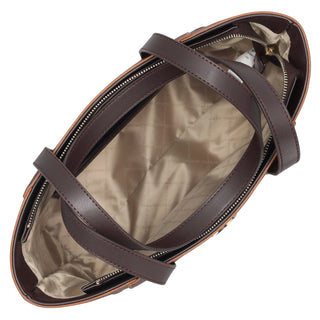 Bolsa Tote WESTIES Hblibba7we  Sintetico mo Color Cafe